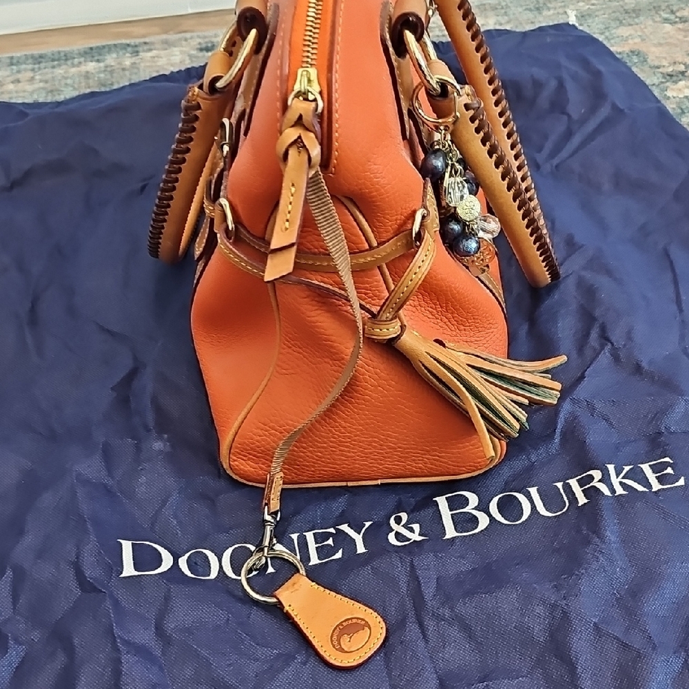 Dooney & Bourke Vibrant Orange Satchel - Picture 9 of 12